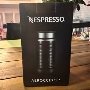 Nespresso Aeroccino 3 in Black New in Box